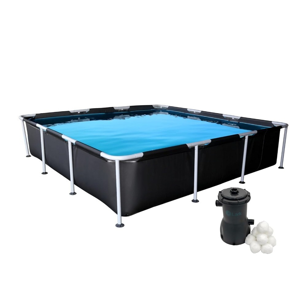Outdoor Furniture For Pool - Square Metal Frame Above Ground Pool
