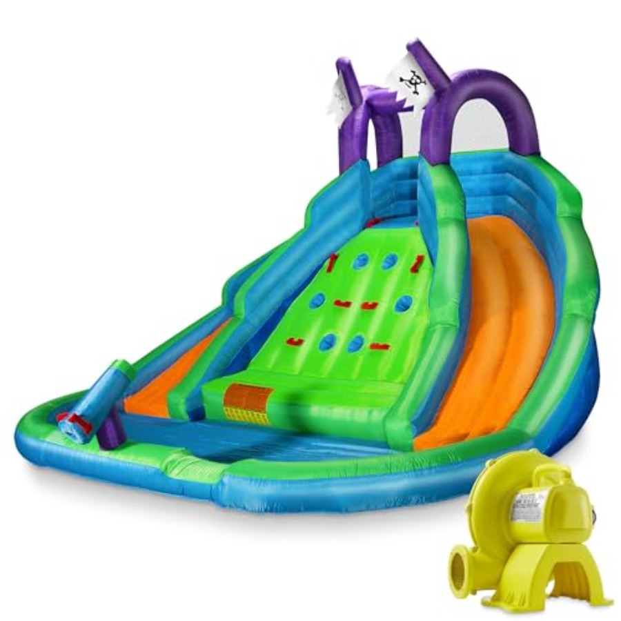 Outdoor Furniture For Pool - Bounce House for with Climbing Wall,
