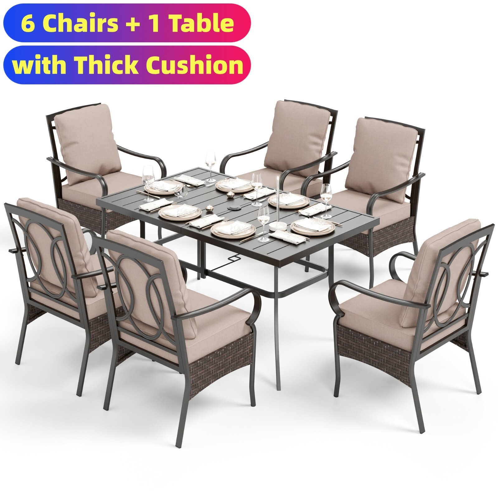 Outdoor Furniture Vietnam - 7 Piece Outdoor Furniture Set Patio