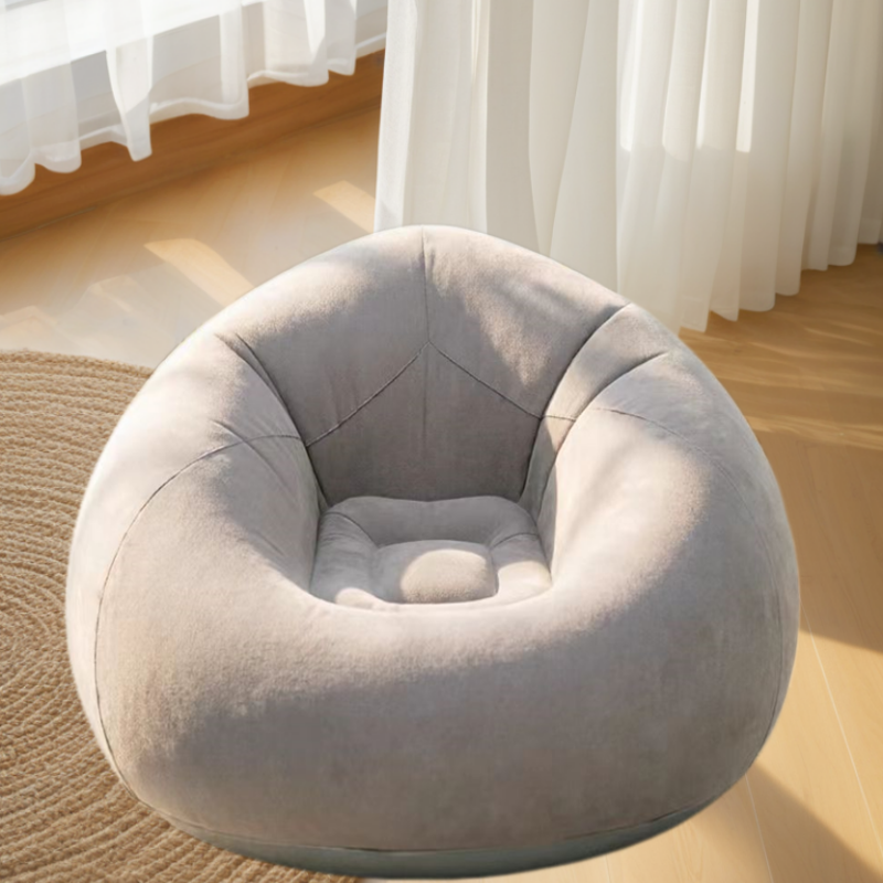 Outdoor Furniture Lounge Chair - Portable Inflatable Round Air Sofa Soft