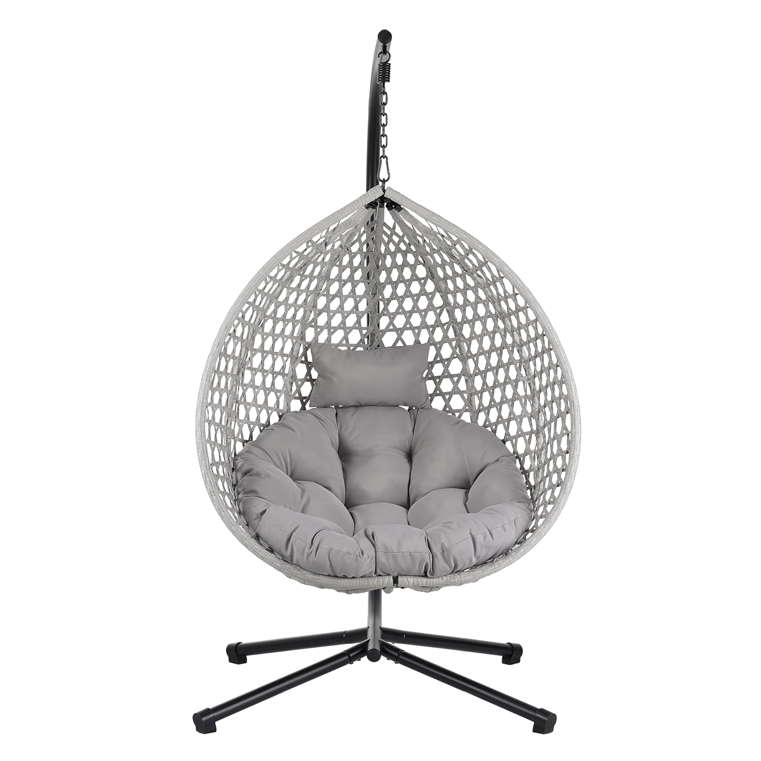 Foldable HDPE Rattan Hanging E - Outdoor Furniture Egg Chair ulasan dan harga