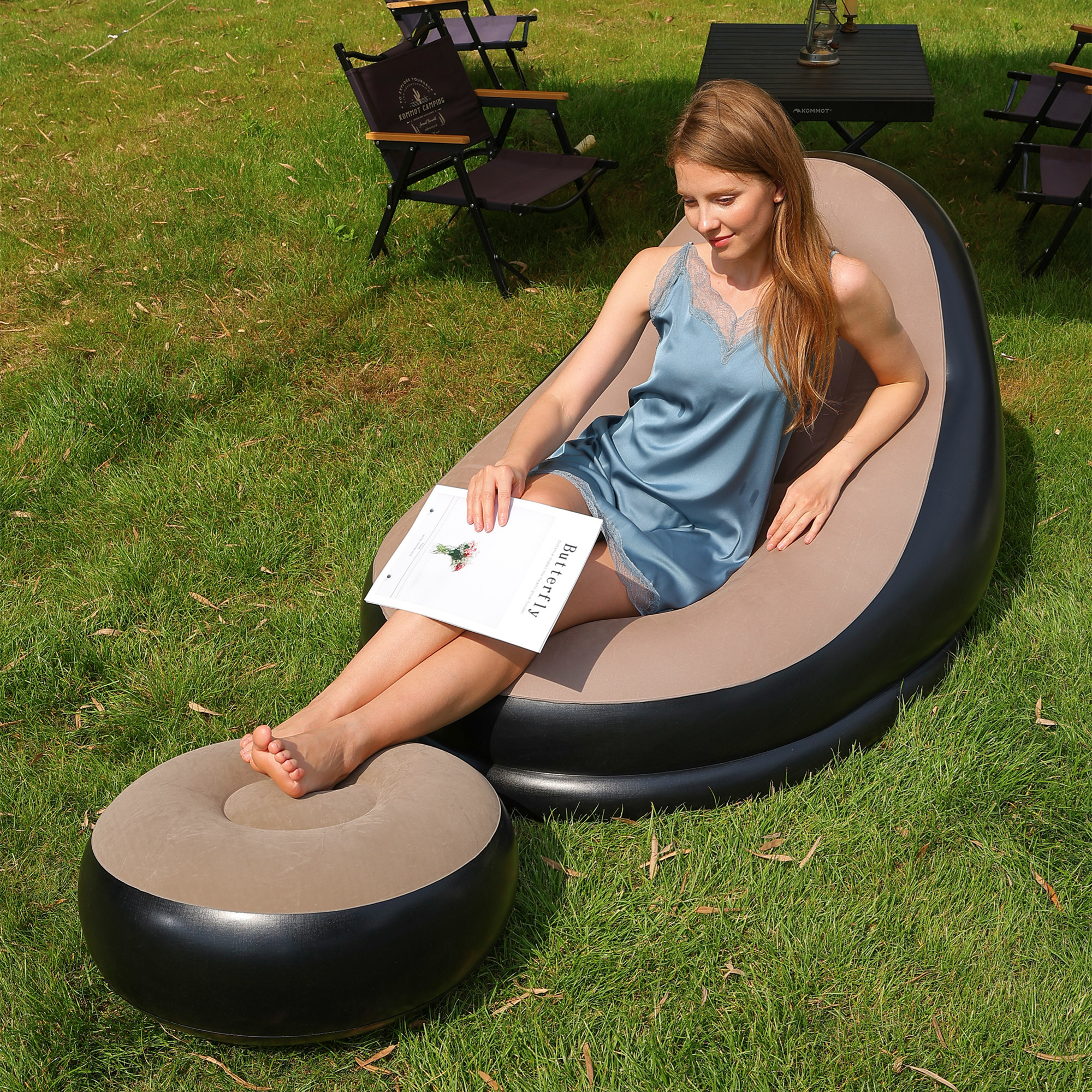 Lazy Couch Sofas Inflatable Ch - Outdoor Furniture Lounge Chair ulasan dan harga