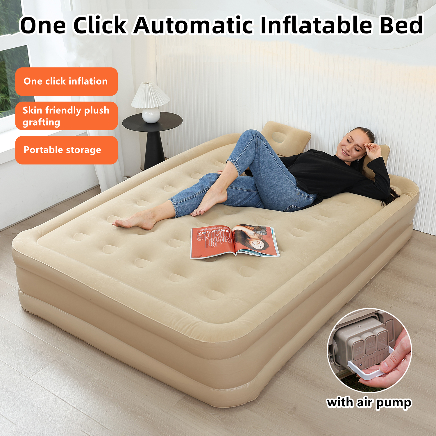 Interior Air Mattress Glamping - Outdoor Furniture Sales ulasan dan harga