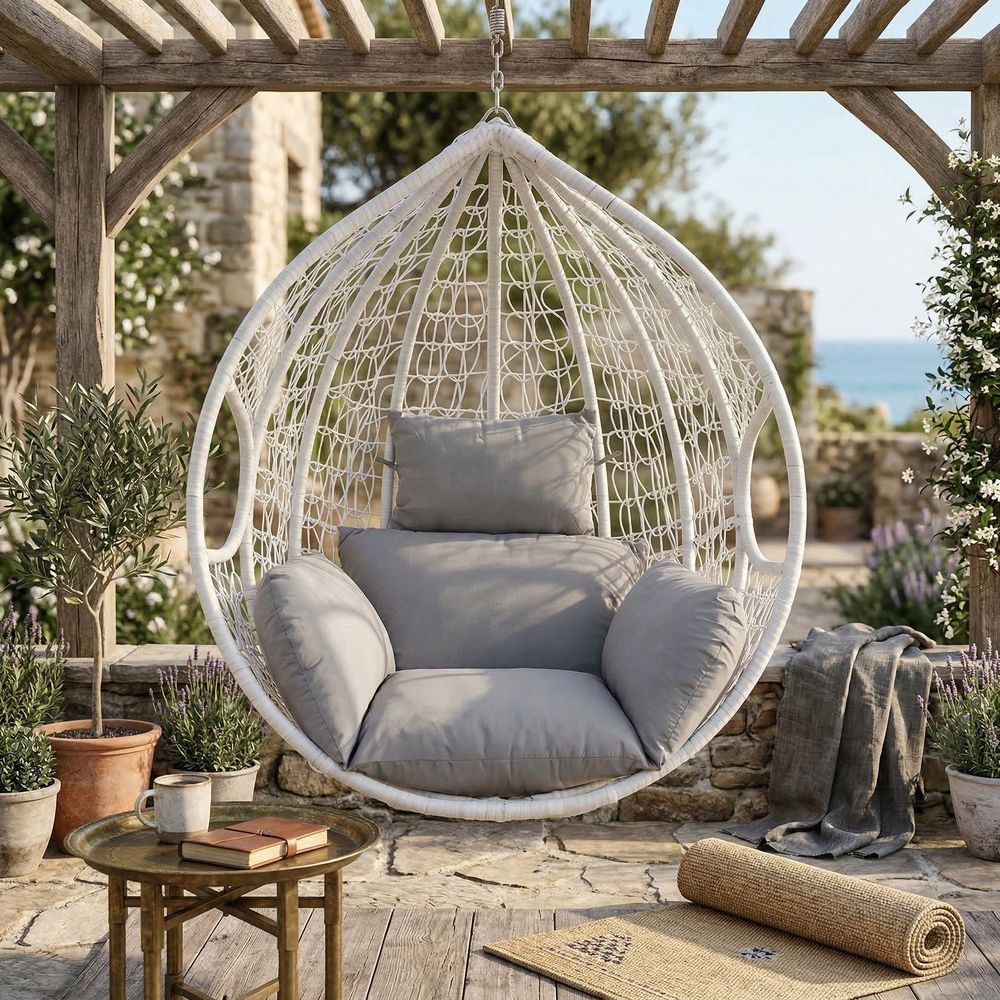 Swing Chair Cushion, Soft Hamm - Outdoor Furniture Egg Chair ulasan dan harga