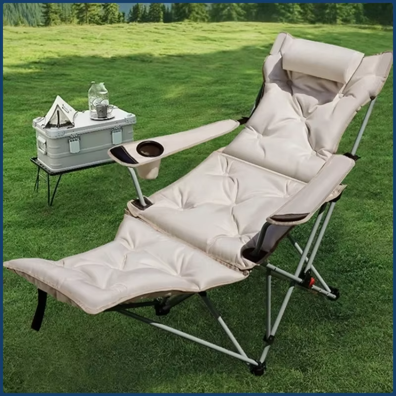Folding Recliner Portable Camp - Outdoor Furniture Lounge Chair ulasan dan harga
