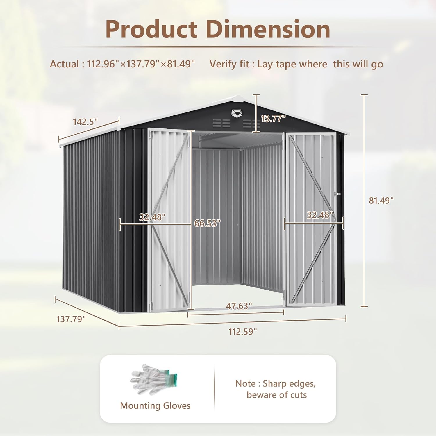 10x12 FT Metal Outdoor Storage - Outdoor Furniture Modern ulasan dan harga