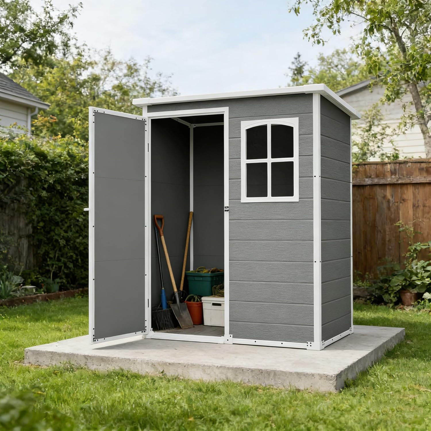 Resin Outdoor Storage Shed Kit - Outdoor Furniture Modern ulasan dan harga