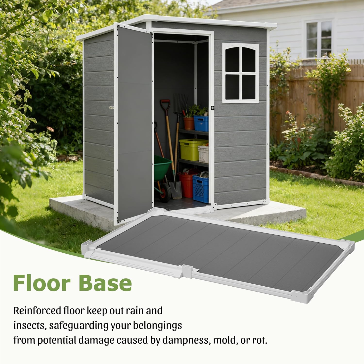 Resin Outdoor Storage Shed Kit - Outdoor Furniture Modern ulasan dan harga