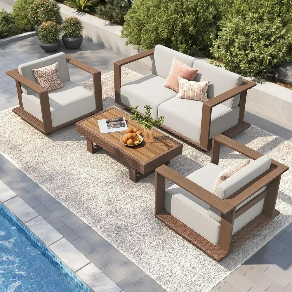 HDPE Patio urniture Set, 5 Pie - Outdoor Furniture Japanese Style ulasan dan harga