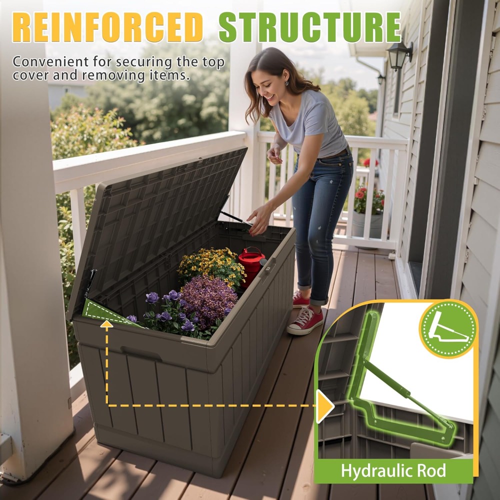 82 Gallon Outdoor Storage Box  - Outdoor Furniture For Pool ulasan dan harga