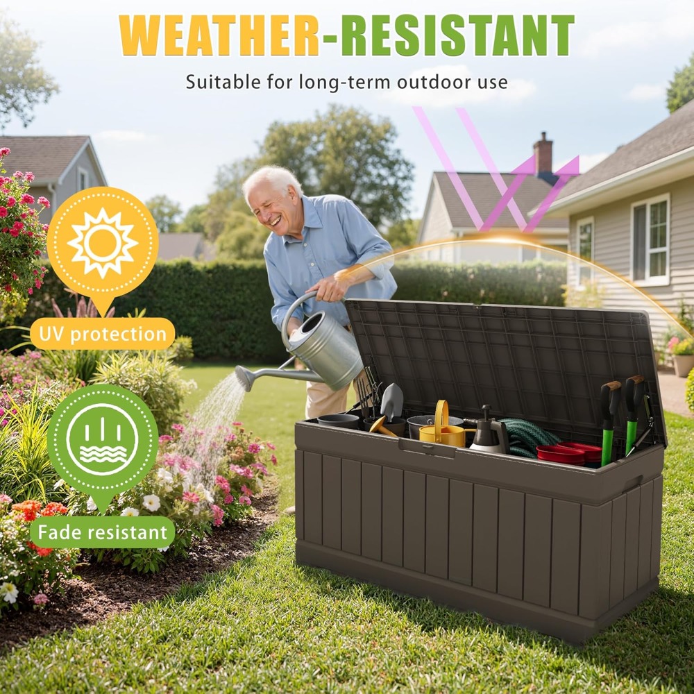 82 Gallon Outdoor Storage Box  - Outdoor Furniture For Pool ulasan dan harga