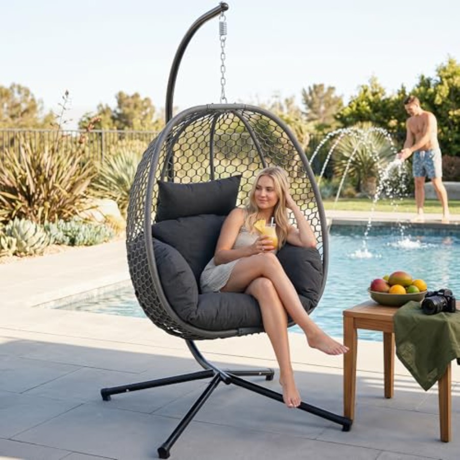 Egg Chair Outdoor with Stand,  - Outdoor Furniture Egg Chair ulasan dan harga