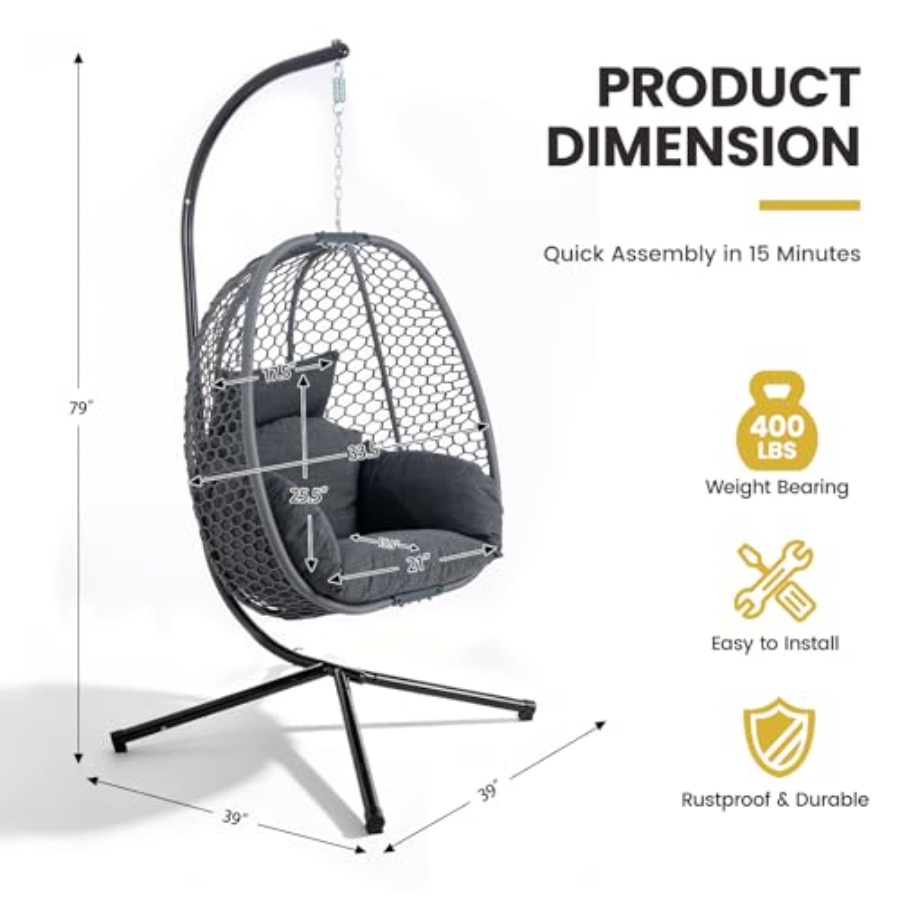 Egg Chair Outdoor with Stand,  - Outdoor Furniture Egg Chair ulasan dan harga