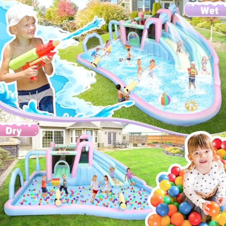 Inflatable Bounce House Double - Outdoor Furniture For Pool ulasan dan harga