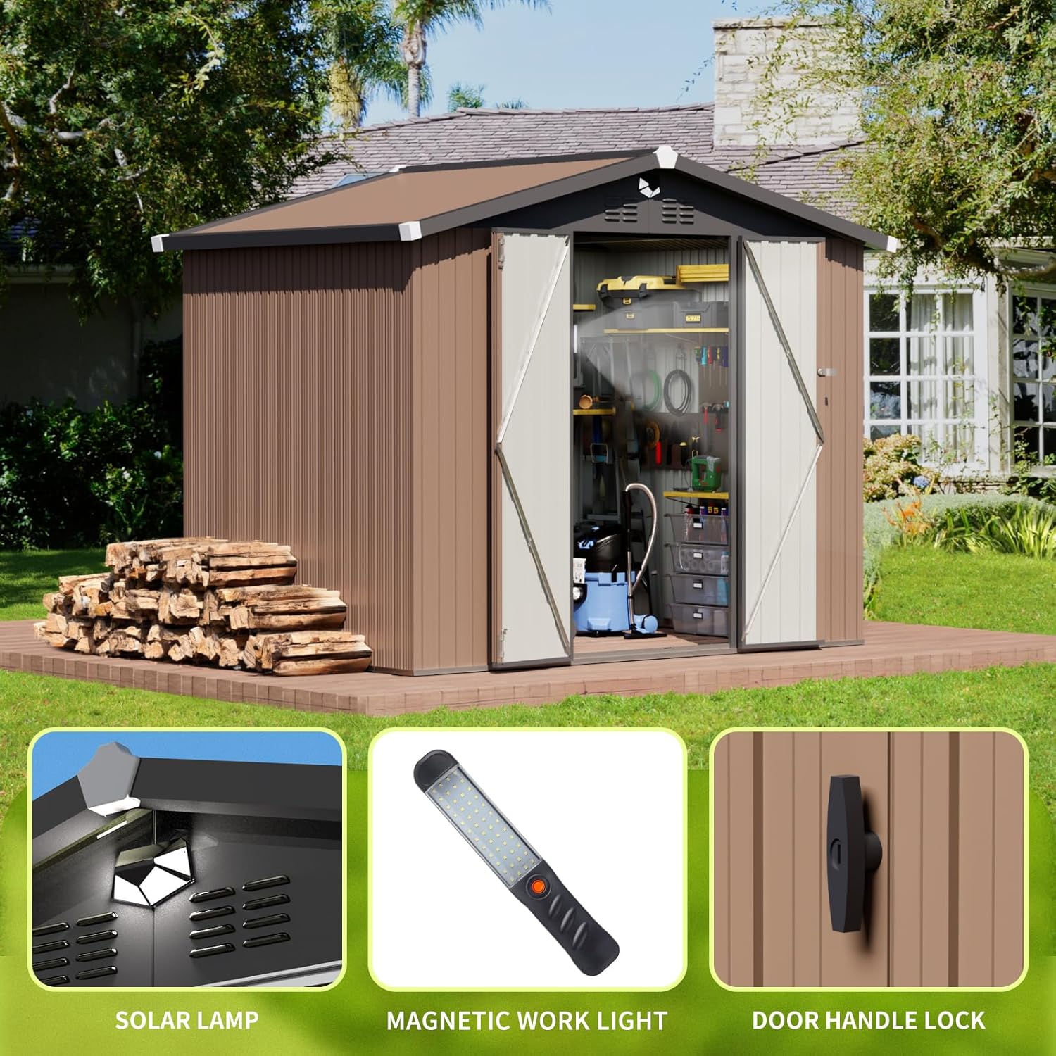 Metal Storage Shed,Outdoor Sto - Outdoor Furniture Modern ulasan dan harga