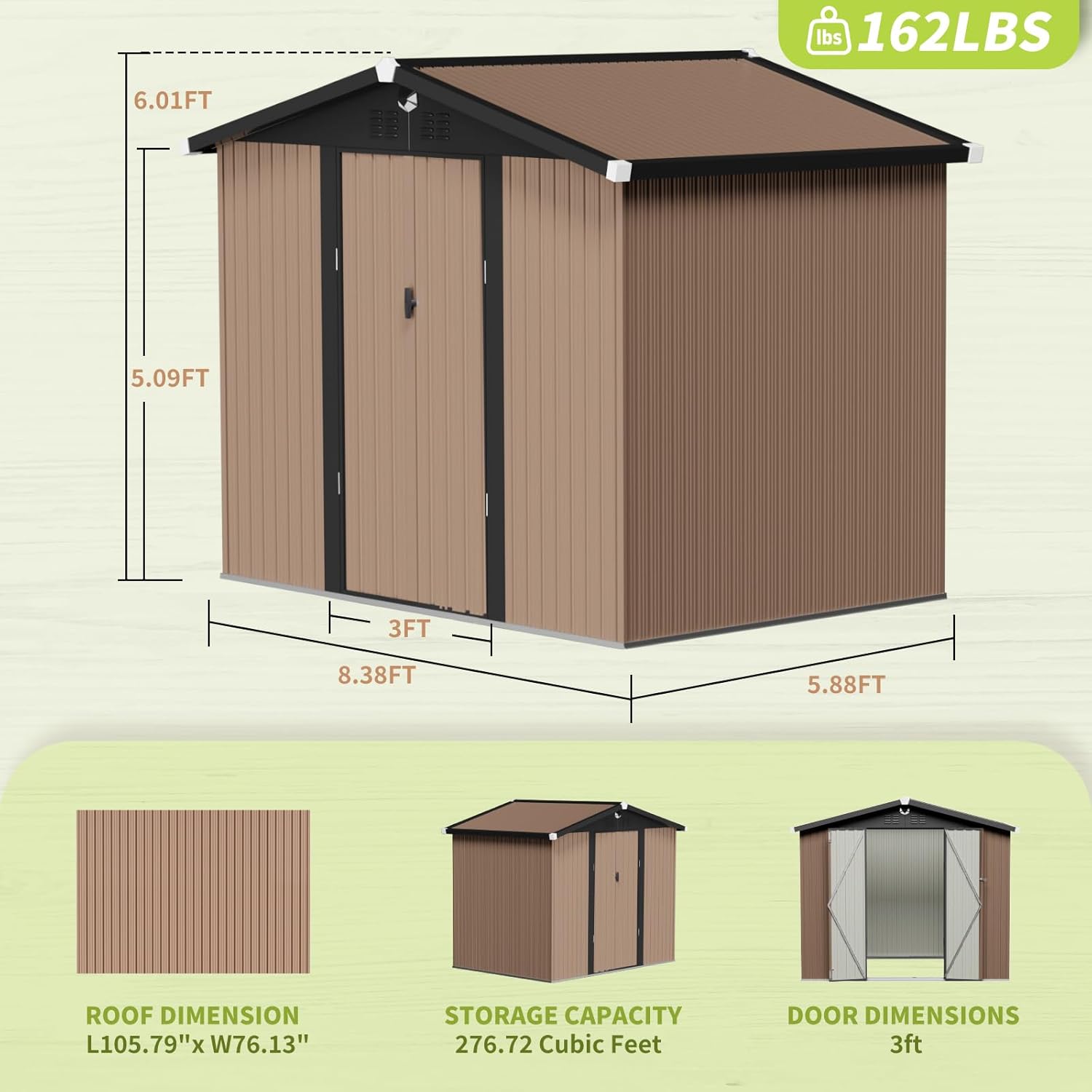 Metal Storage Shed,Outdoor Sto - Outdoor Furniture Modern ulasan dan harga