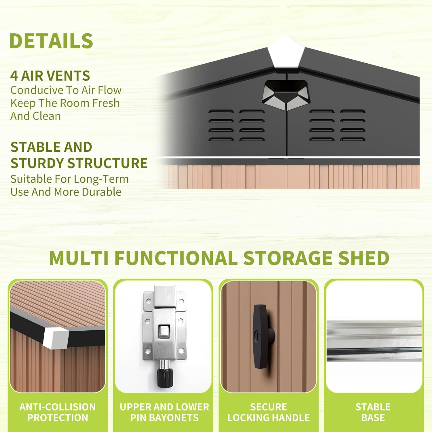 Metal Storage Shed,Outdoor Sto - Outdoor Furniture Modern ulasan dan harga