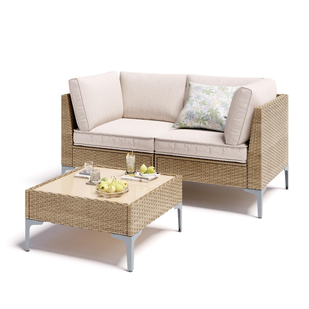 3pc All-Weather Wicker Section - Outdoor Furniture On Sale ulasan dan harga