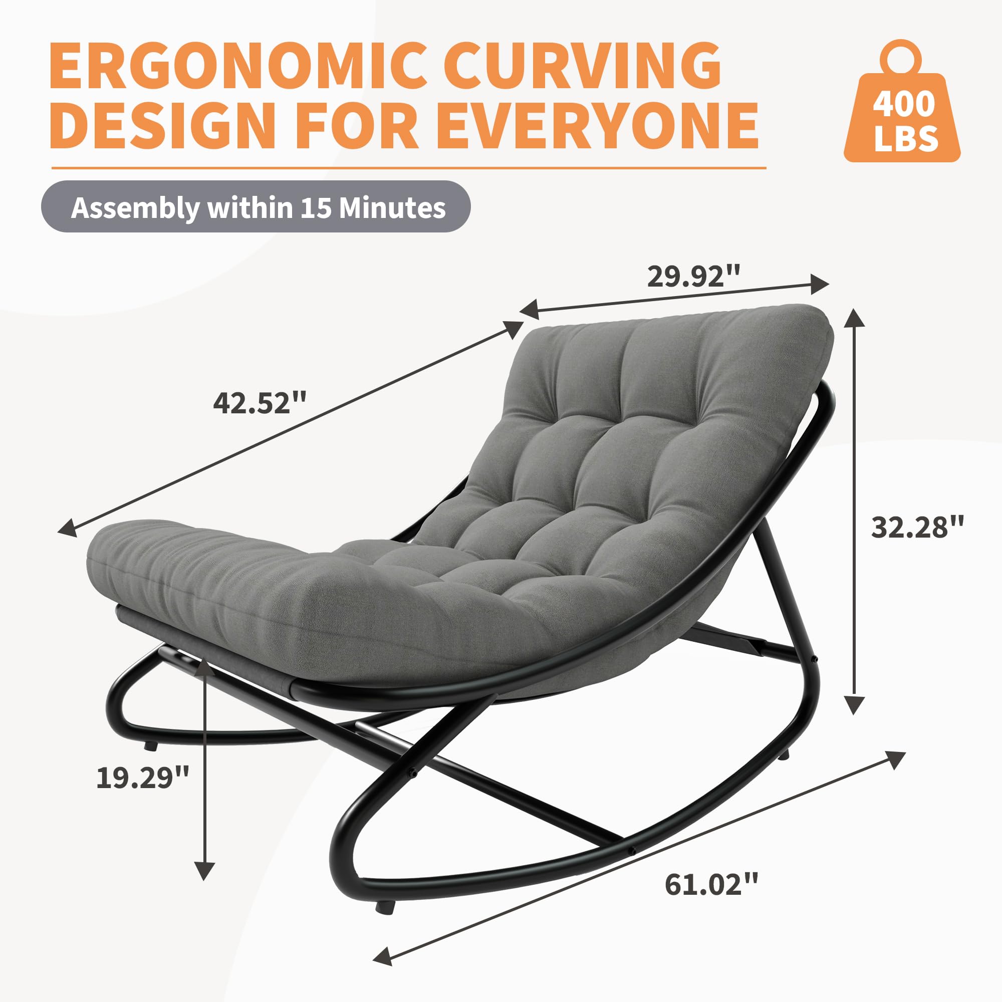 Outdoor Papasan Rocking Chair, - Outdoor Furniture Egg Chair ulasan dan harga