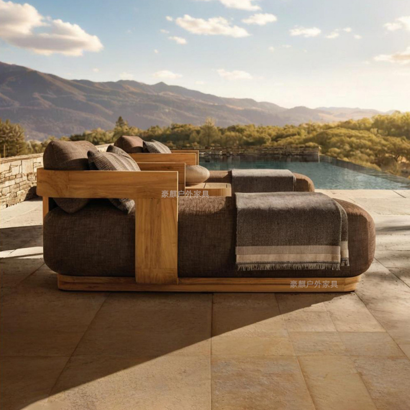 Outdoor simple reclining bed m - Outdoor Furniture In Bali ulasan dan harga