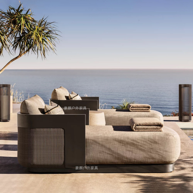 Outdoor simple reclining bed m - Outdoor Furniture In Bali ulasan dan harga