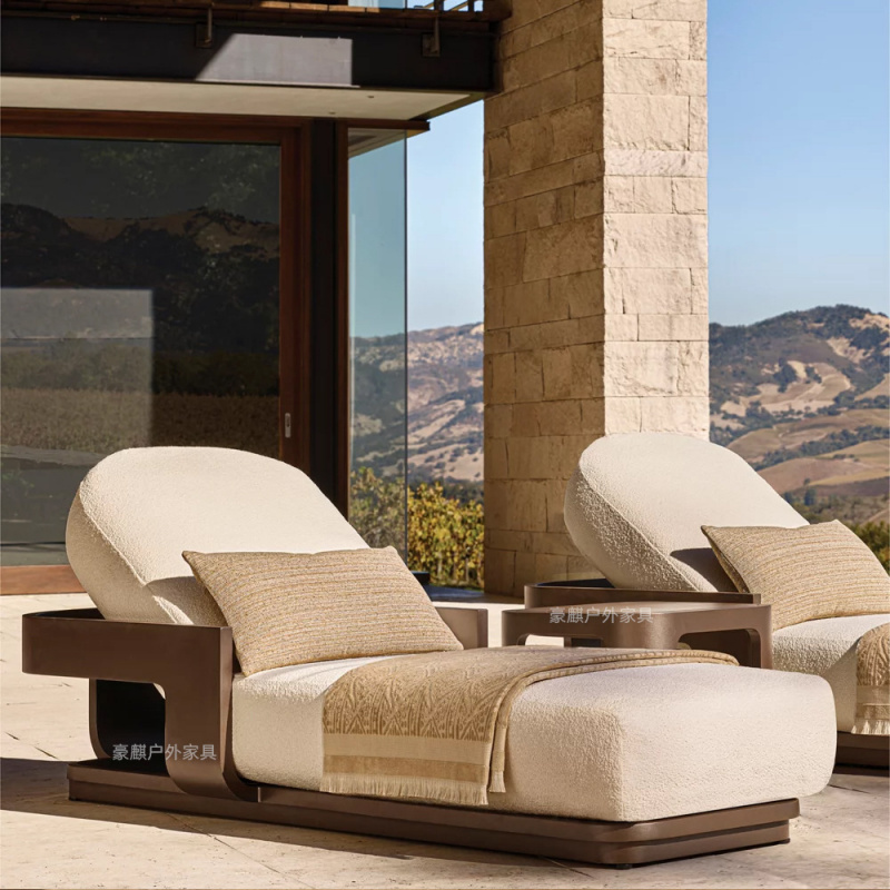 Outdoor simple reclining bed m - Outdoor Furniture In Bali ulasan dan harga