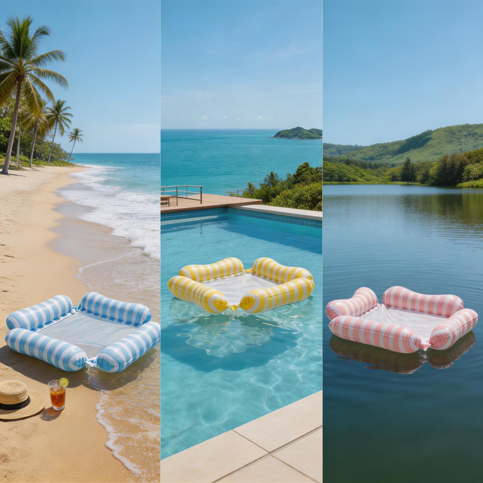 Foldable Mesh Water Floating B - Outdoor Furniture Lounge Chair ulasan dan harga