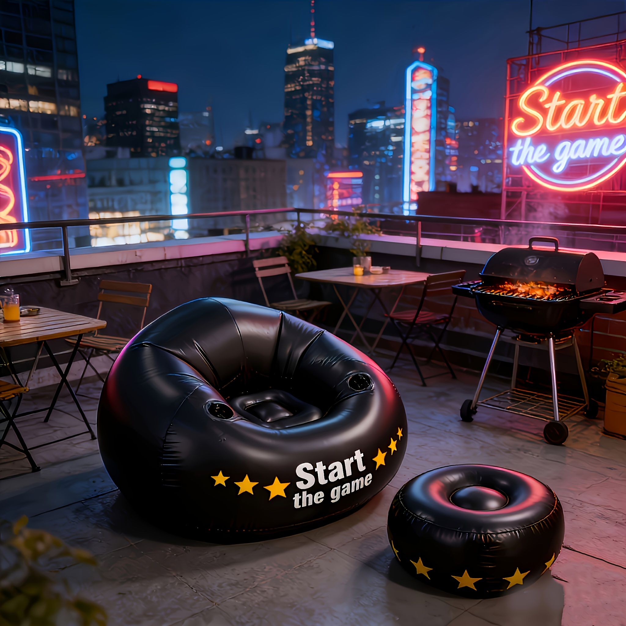 Gaming Inflatable Lazy Sofa Ch - Outdoor Furniture Lounge Chair ulasan dan harga