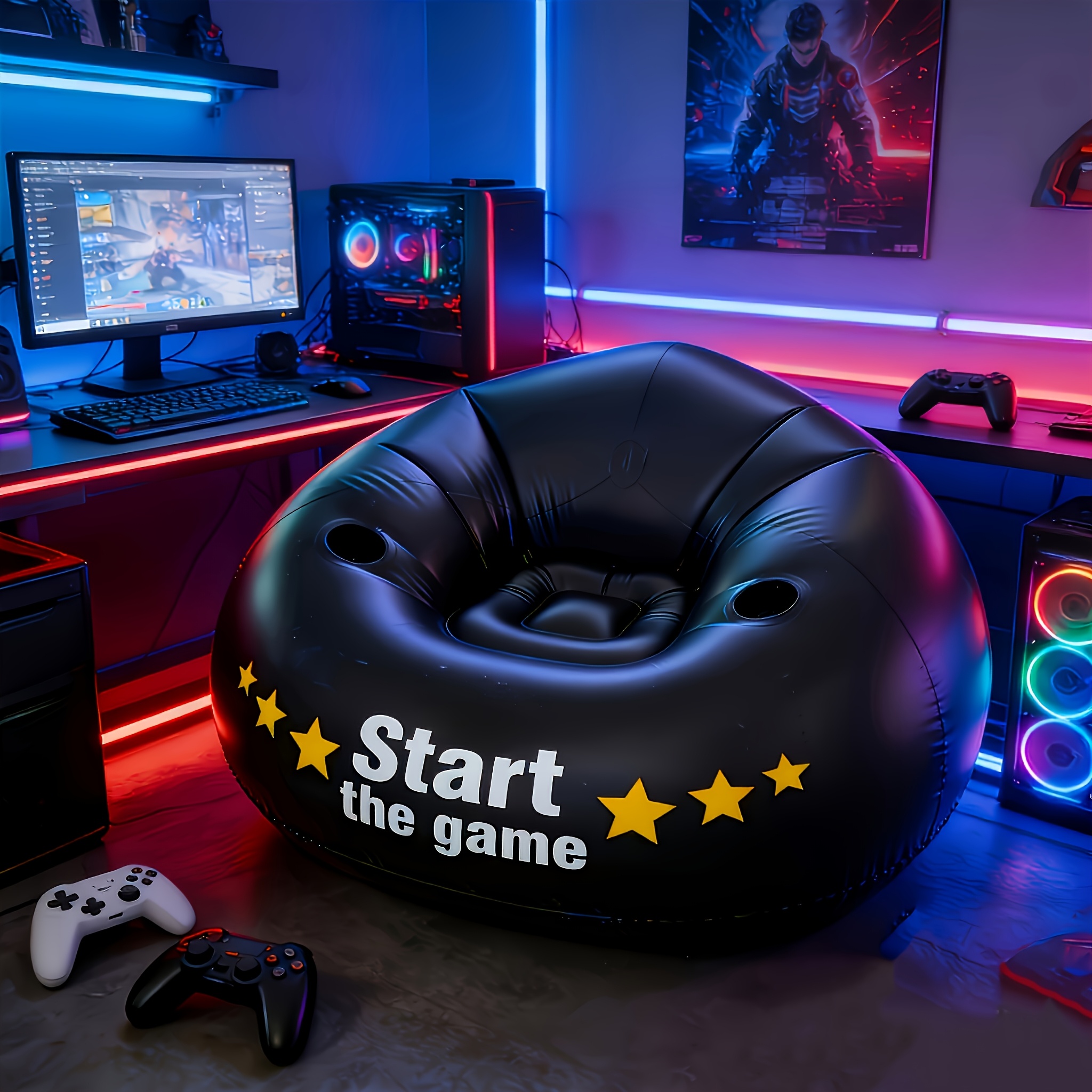 Gaming Inflatable Lazy Sofa Ch - Outdoor Furniture Lounge Chair ulasan dan harga