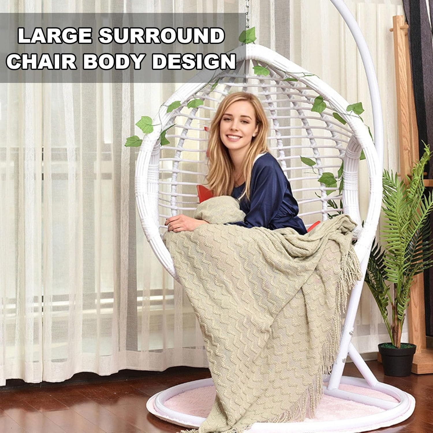 PE Rattan Hanging Egg Chair wi - Outdoor Furniture Egg Chair ulasan dan harga