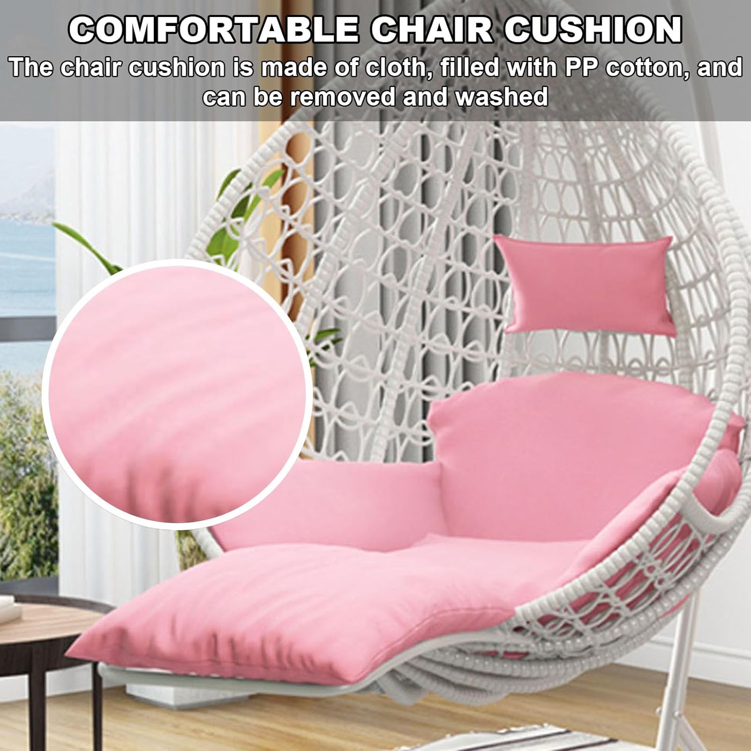 PE Rattan Hanging Egg Chair wi - Outdoor Furniture Egg Chair ulasan dan harga