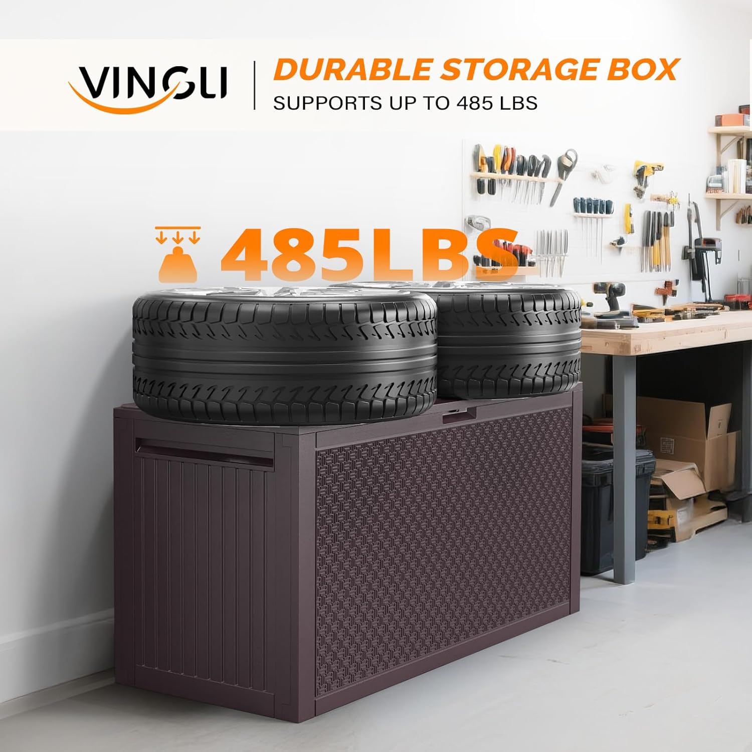 90 Gallon Outdoor Storage Box, - Outdoor Furniture For Pool ulasan dan harga