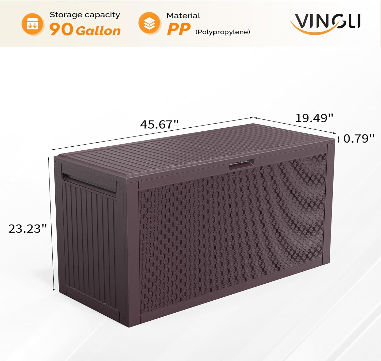 90 Gallon Outdoor Storage Box, - Outdoor Furniture For Pool ulasan dan harga