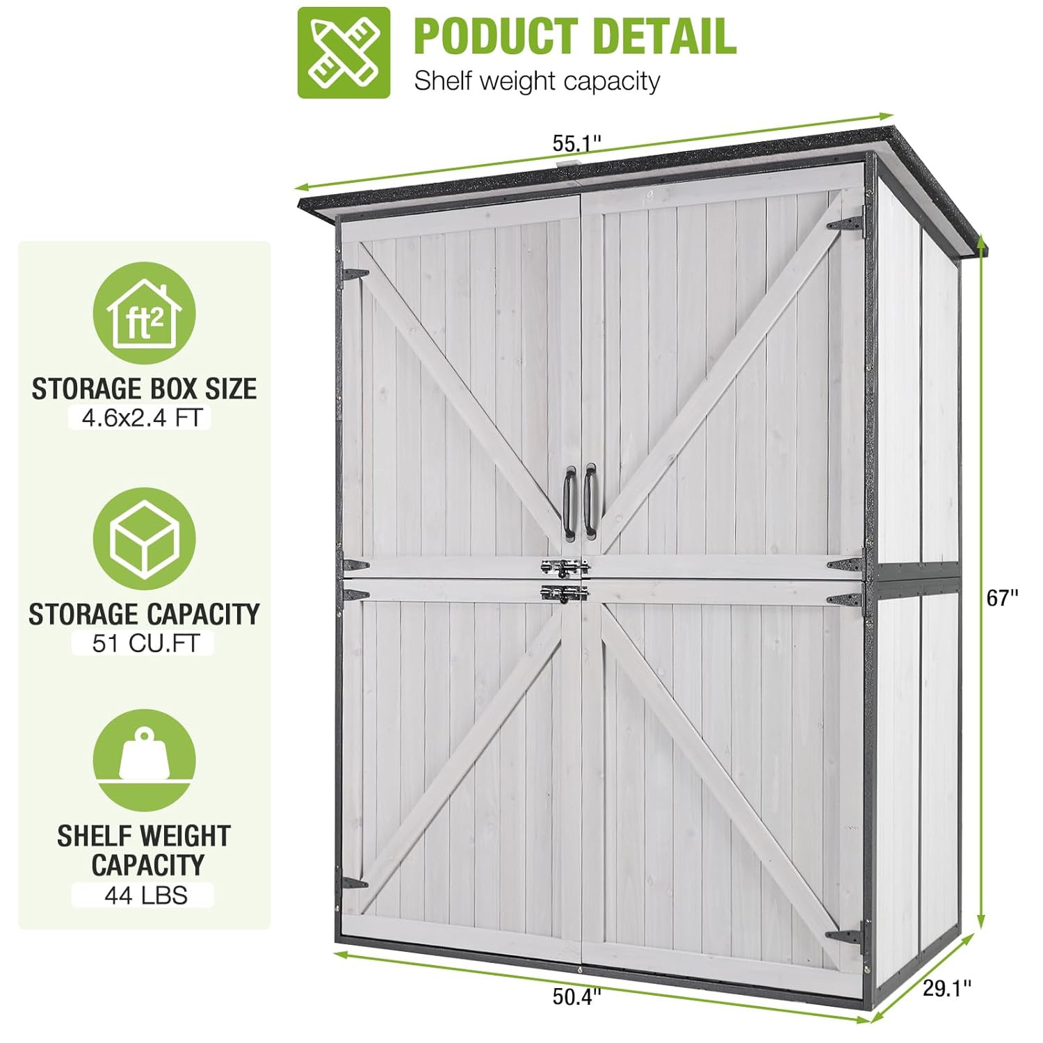 Outdoor Cabinet Storage Shed w - Outdoor Furniture Modern ulasan dan harga