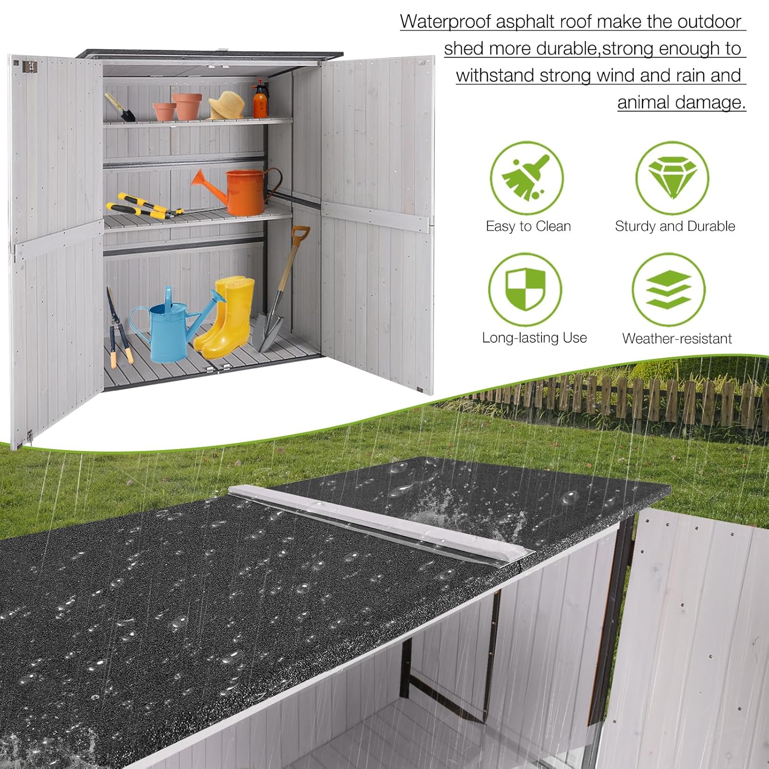 Outdoor Cabinet Storage Shed w - Outdoor Furniture Modern ulasan dan harga