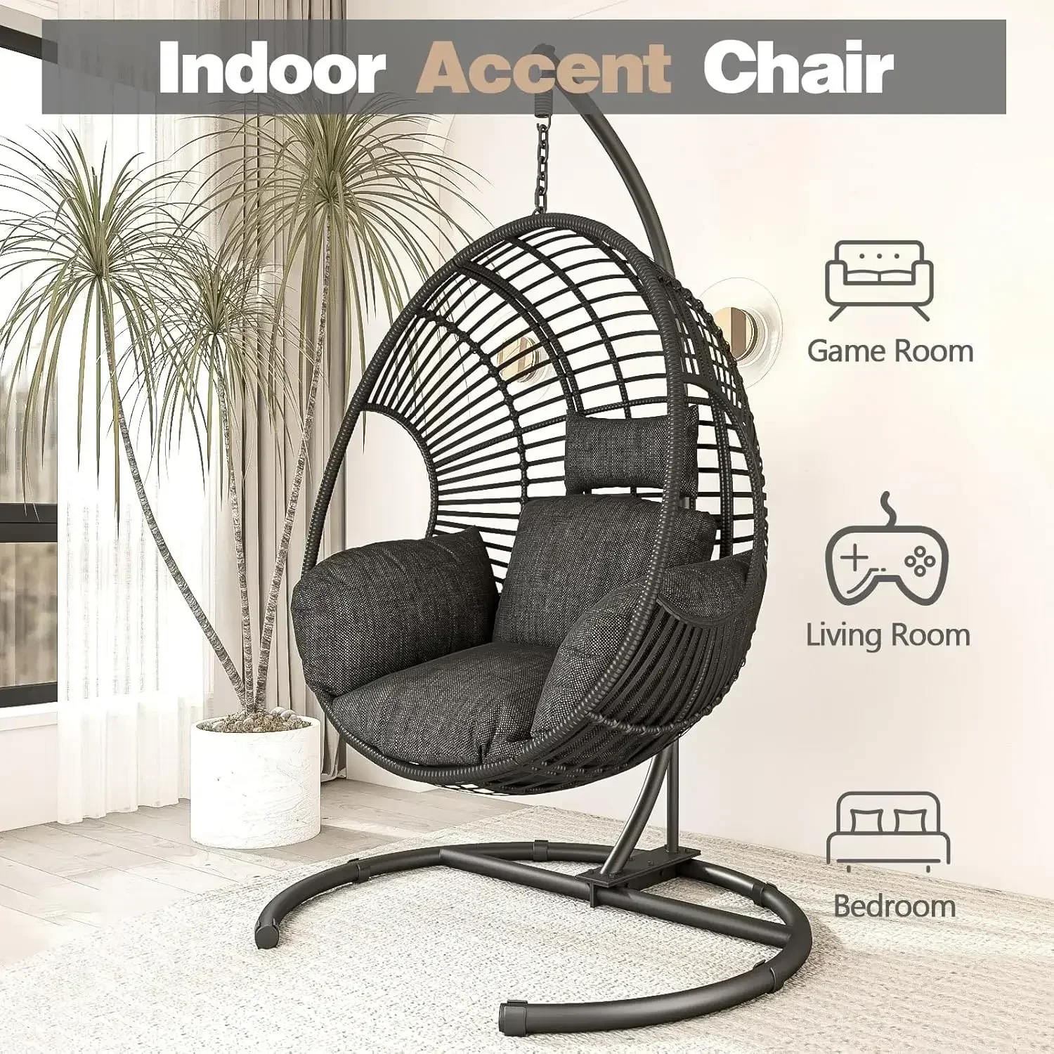 （XMSJ-Hot）Oversized Hanging Eg - Outdoor Furniture Egg Chair ulasan dan harga