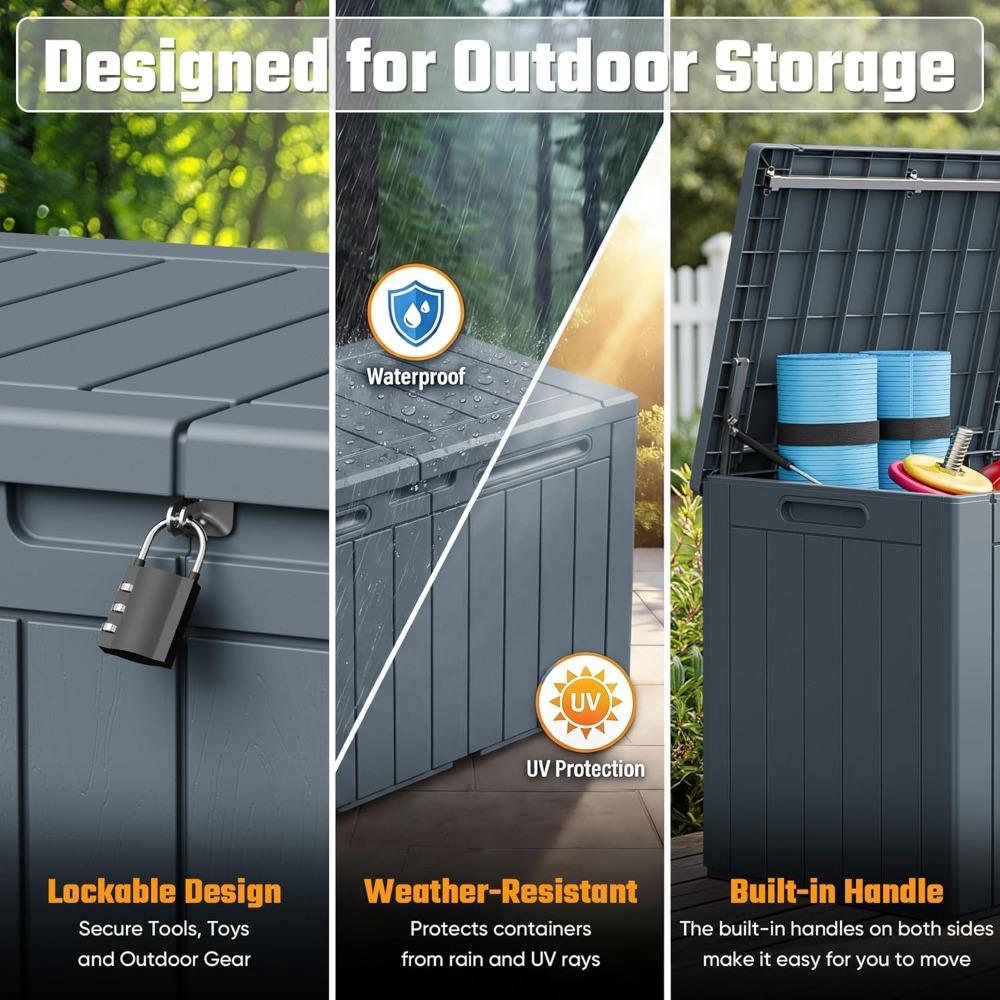 110 Gallon Outdoor Storage Box - Outdoor Furniture For Pool ulasan dan harga