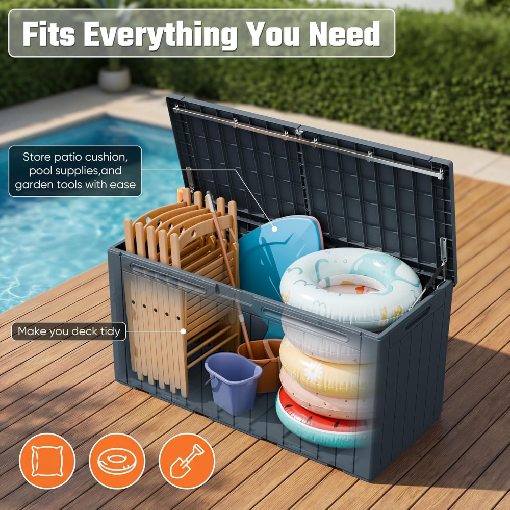 110 Gallon Outdoor Storage Box - Outdoor Furniture For Pool ulasan dan harga