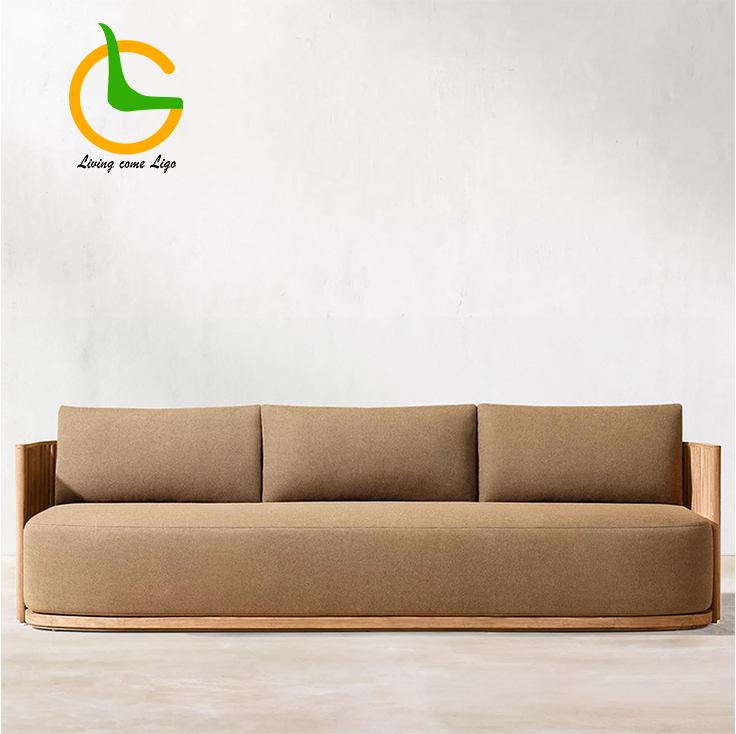 Luxury L-shaped Teak Wood Outd - Outdoor Furniture Japanese Style ulasan dan harga