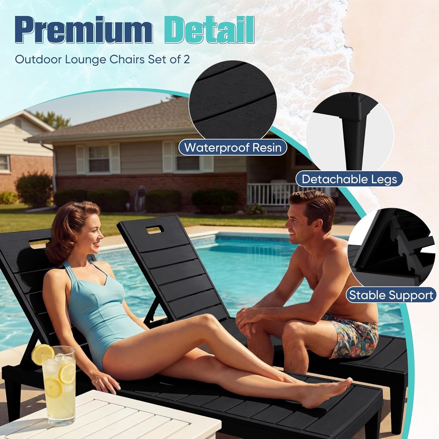 Outdoor Chaise Lounge Chair Se - Outdoor Furniture For Pool ulasan dan harga